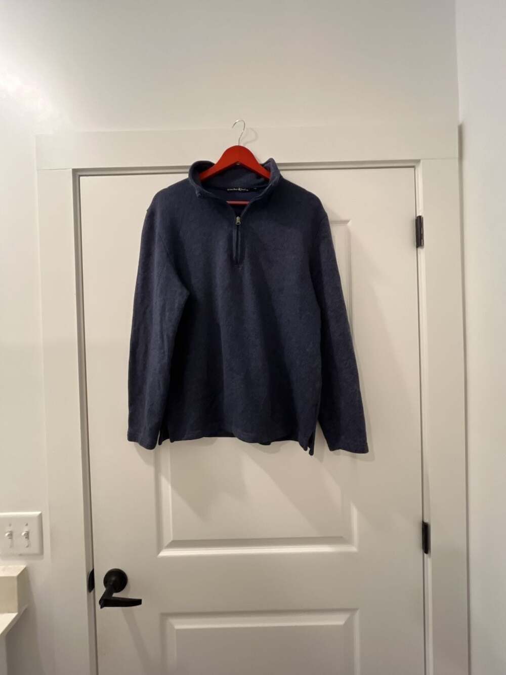 Beverly Hills Polo Club 1/4 Zip Fleece Pullover Size M Blue